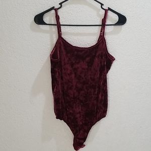 Purple Velvet Body Suit